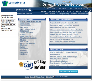 Pennsylvania Driver guide to Penndot